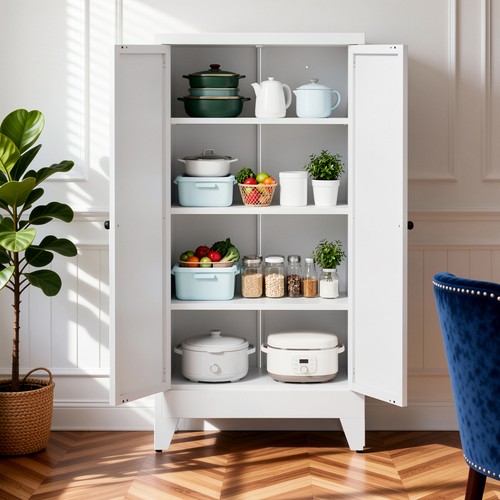 White metal kitchen - 47.3",